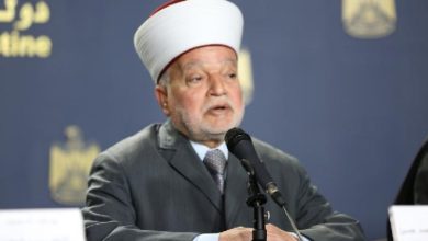 المفتي العام للقدس والديار الفلسطينية، رئيس مجلس الإفتاء الأعلى، الشيخ محمد حسين