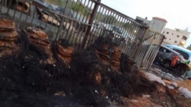 مستوطنون يعتدون على أراضي المواطنين في قرية اللبن الغربي