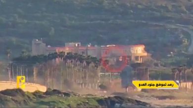 حزب الله ينشر مشاهد استهداف منزل يتجمع فيه جنود الاحتلال في البياضة بمحلقات