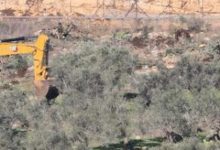 قوات الاحتلال تجرف أراضي غرب جنين