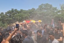 تشييع جثمان الشهيد الفتى فادي النعسان في المغير