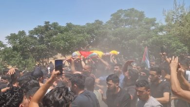 تشييع جثمان الشهيد الفتى فادي النعسان في المغير