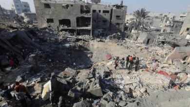 مصابون في قصف الاحتلال مدينة غزة