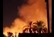 حريق قرب حي الهدف في جنين إثر إطلاق قوات الاحتلال قنابل دخانية