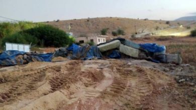 مستوطنون يحطمون غرفة زراعية في بيت دجن ويقتلعون شتلات في بيت فوريك بنابلس