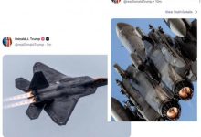 ترامب ينشر صورة لمقاتلة "إف-22 رابتور".. وإيران تحذر من تصعيد قد يهدد أمن الطاقة العالمي