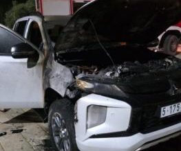 مستوطنون يحرقون غرفة ومركبة في اوصرين جنوب نابلس