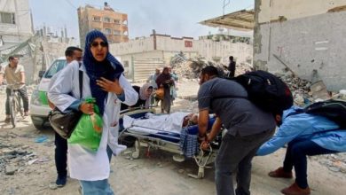 مصابون بنيران الاحتلال في جباليا شمال قطاع غزة