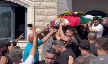 رام الله: تشييع الشهيد الطفل سليم فقهاء في بلدة سنجل