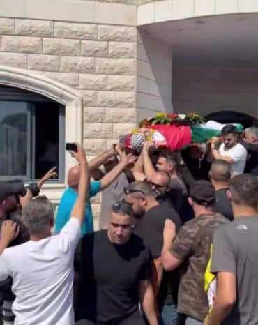 رام الله: تشييع الشهيد الطفل سليم فقهاء في بلدة سنجل