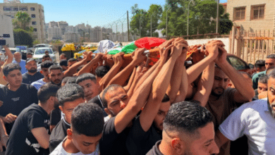 نابلس تشيع جثمان الشهيد الطفل اسلام عجوري إلى مثواه الأخير