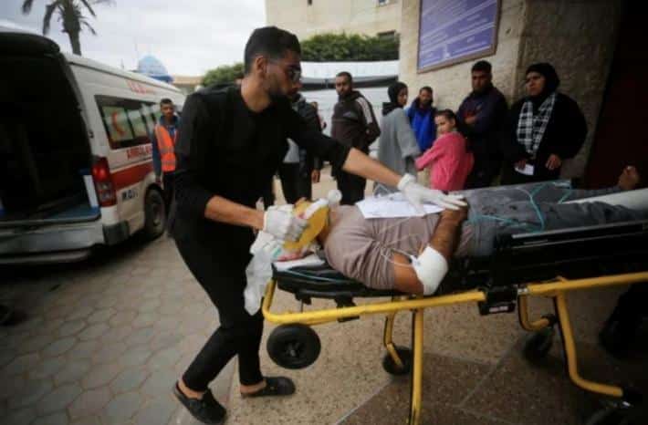 4 مصابين بقنبلة من طائرة مسيرة إسرائيلية شمالي خانيونس