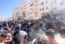 شهيدان ومصابون في قصف الاحتلال مركبة بحي تل الهوا جنوب غرب مدينة غزة
