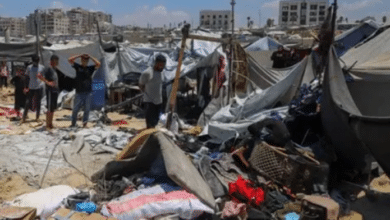 أكثر من 10 إصابات بينها خطيرة جراء قصف الاحتلال خيمة في مدينة غزة