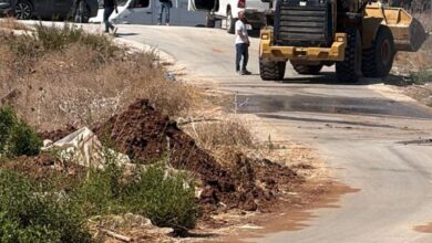 الاحتلال يشرع بهدم منشآت تجارية وزراعية قرب عرانة شمال شرق جنين