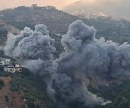 شهيدان بقصف إسرائيلي على عربصاليم وتدمير مستشفى غندور في النبطية في لبنان