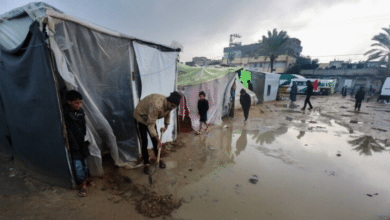الصحة العالمية تحذر من ازدياد المخاطر الصحية في غزة مع اقتراب موسم الأمطار
