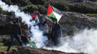 الاحتلال يفجّر سارية علم فلسطين في قرية دير جرير شرق رام الله