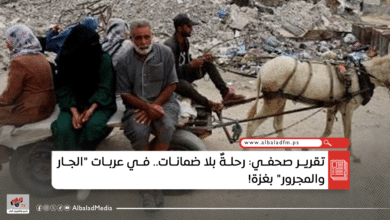 رحلةٌ بلا ضمانات.. في عربات "الجار والمجرور" بغزة!