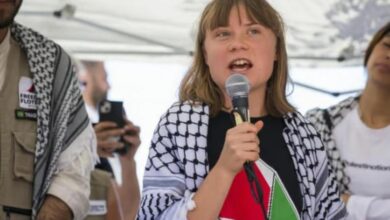 تظاهرة في برلين لدعم غزة.. والناشطة غريتا تونبرغ في المقدمة