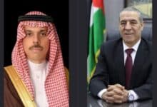 الشيخ يبحث آخر التطورات مع وزير الخارجية السعودي