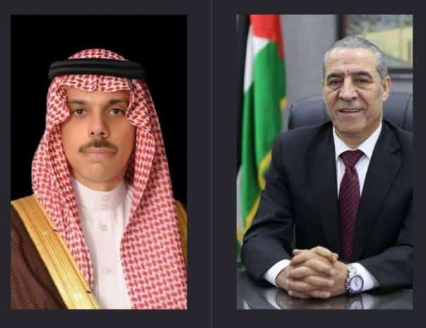 الشيخ يبحث آخر التطورات مع وزير الخارجية السعودي