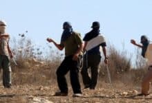 مستوطنون يرشقون مركبات المواطنين شرق قلقيلية